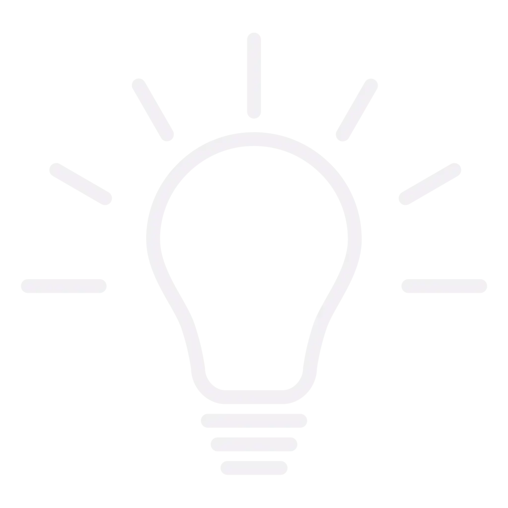 SEO idé eller strategi – illustreret med en lyspære