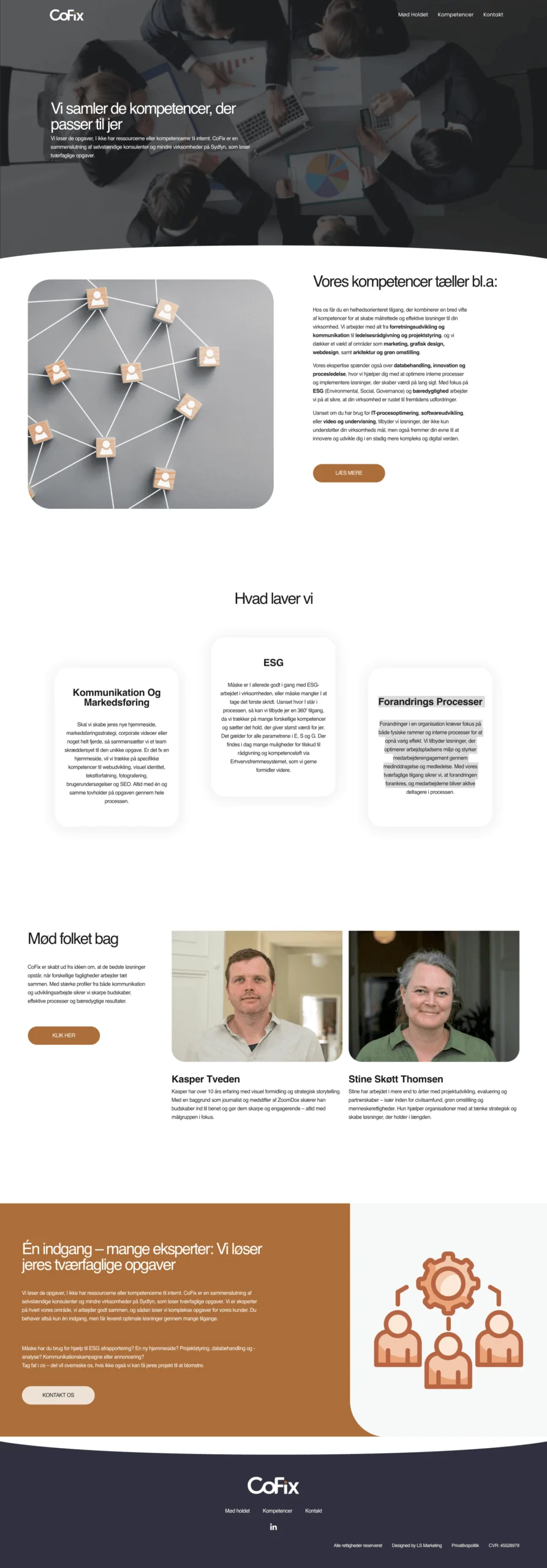 Ny hjemmeside eksempel, hjemmeside design for CoFix