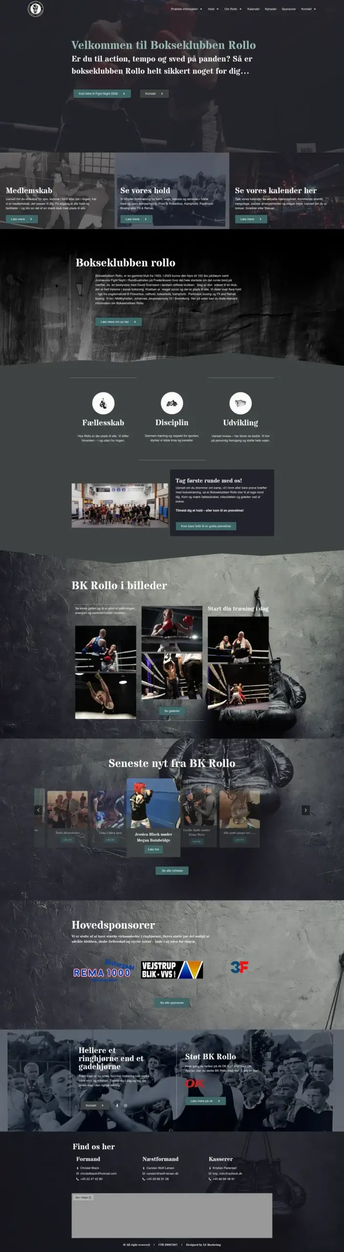 Ny hjemmeside eksempel, hjemmeside design for BK Rollo